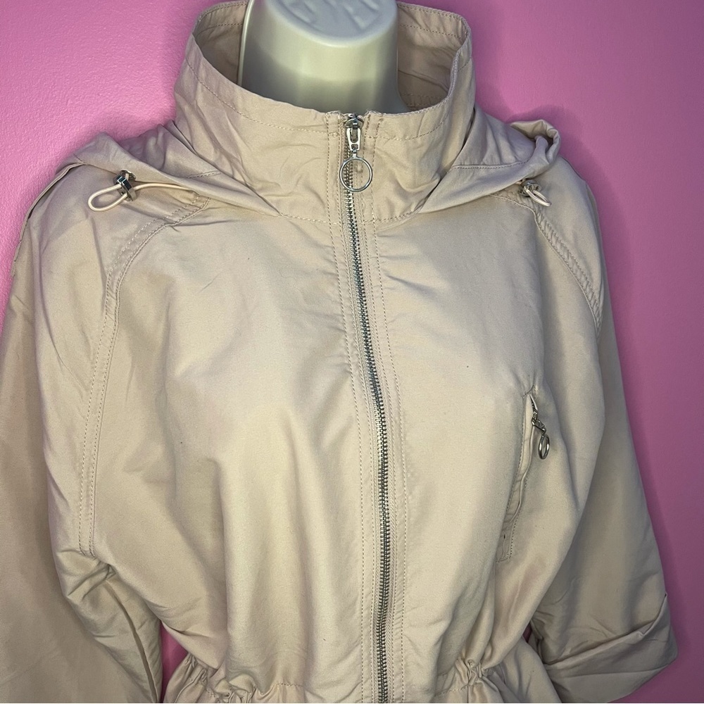 Lightweight Hooded Zip-Up Jacket - Mauve - Size Large - Picture 7 of 12
